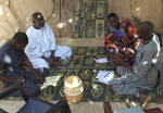Fallou Ngom interviewing leading Murid scholar